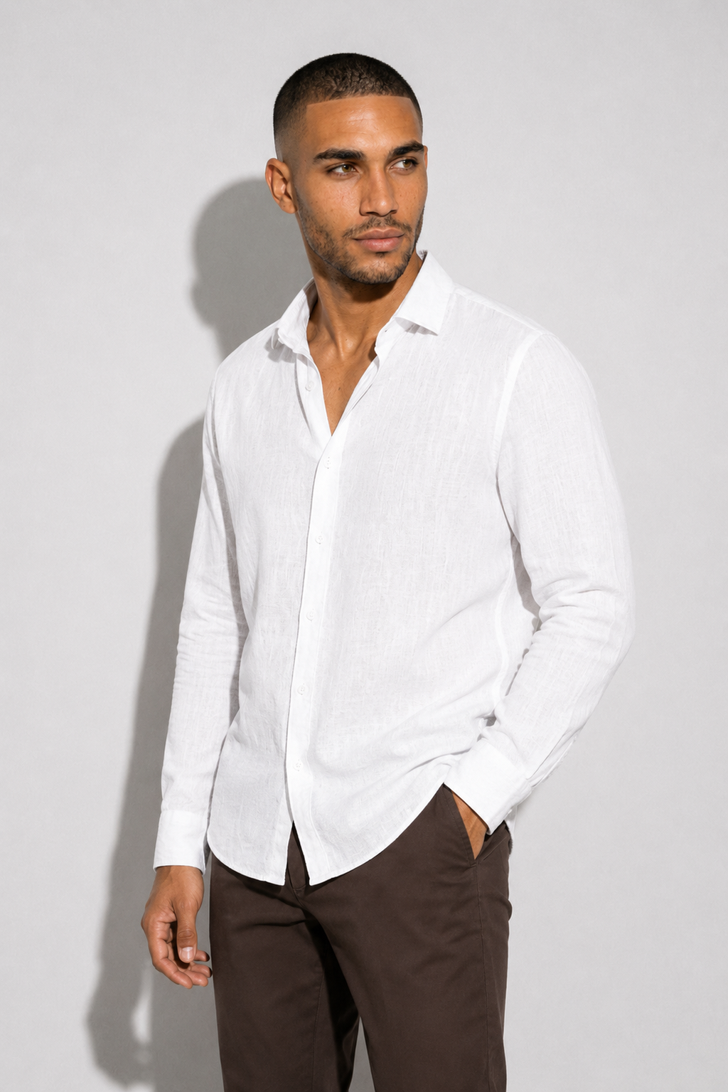 Chemise lin · Blanc