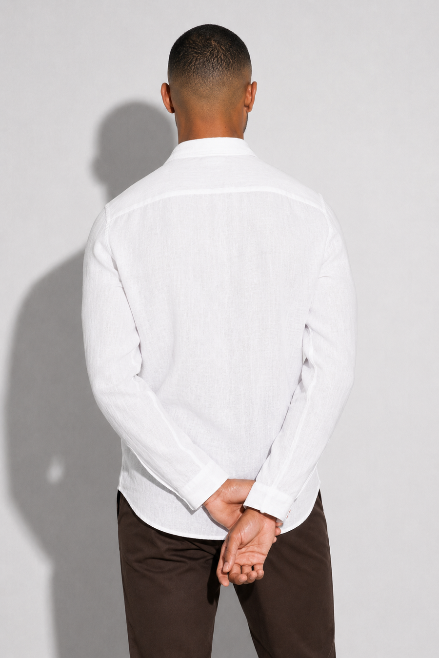 Linen shirt · White — View 5