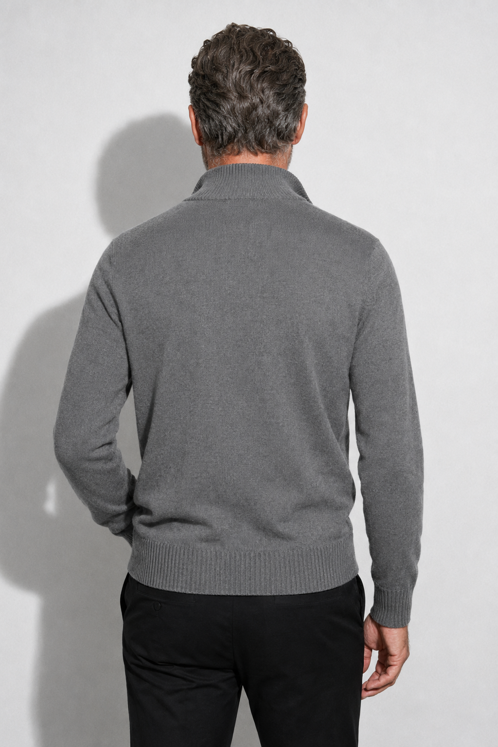 Cardigan zippé · Gris