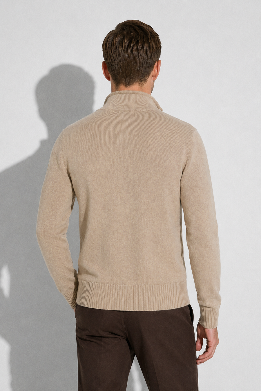 Cardigan zippé · Beige — Vue 5