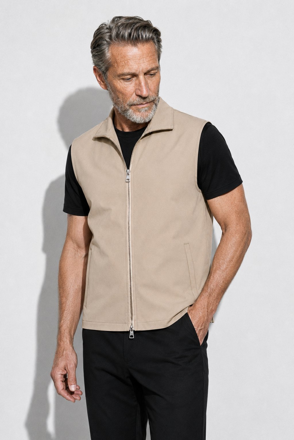 Gilet coupe-vent · Beige