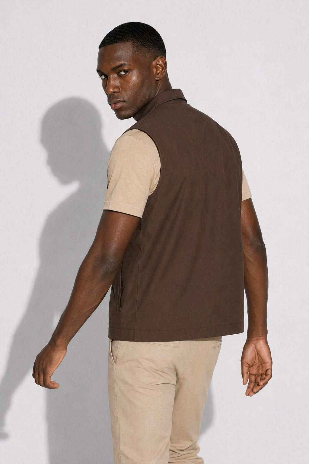 Gilet coupe-vent · Marron