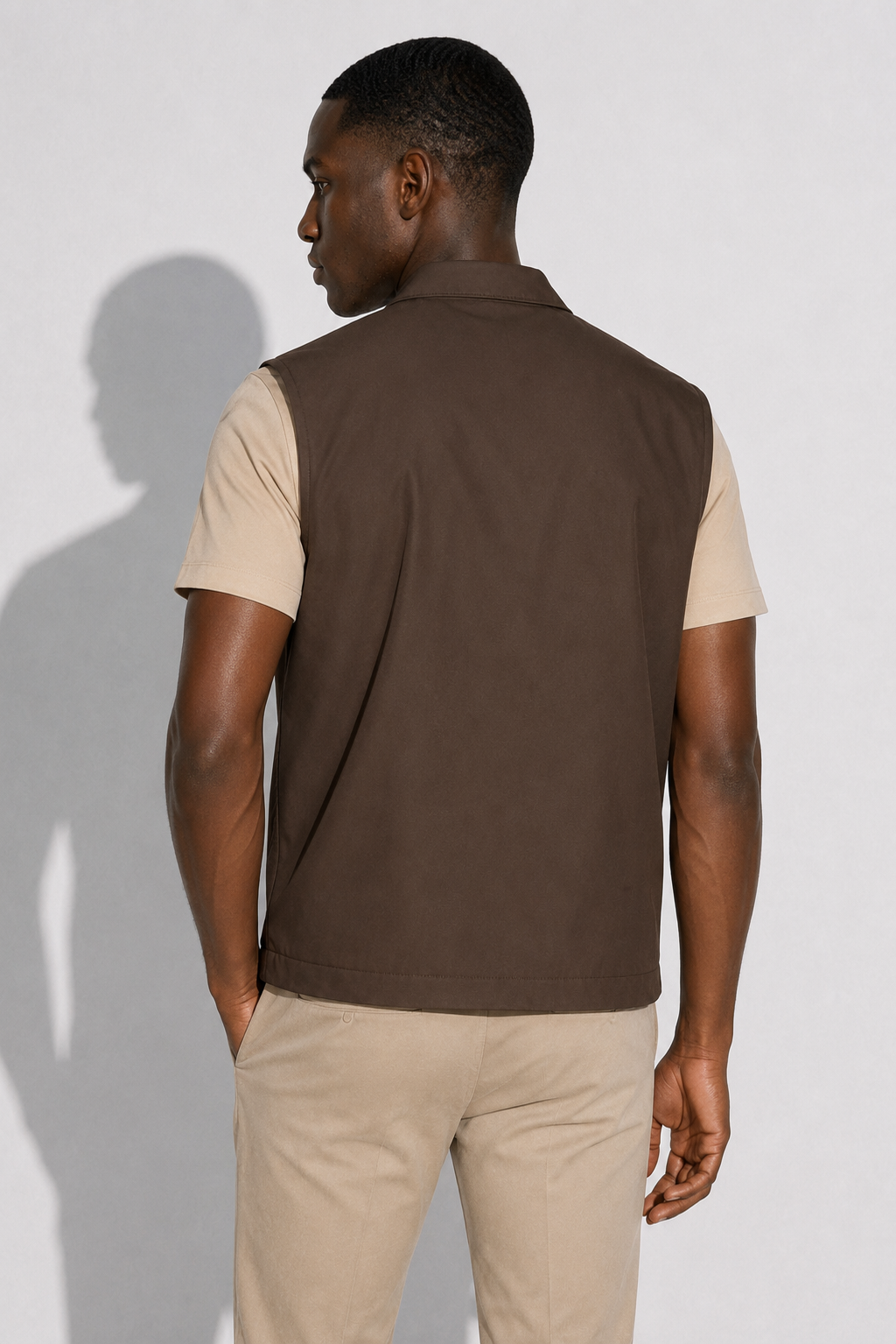 Gilet coupe-vent · Marron