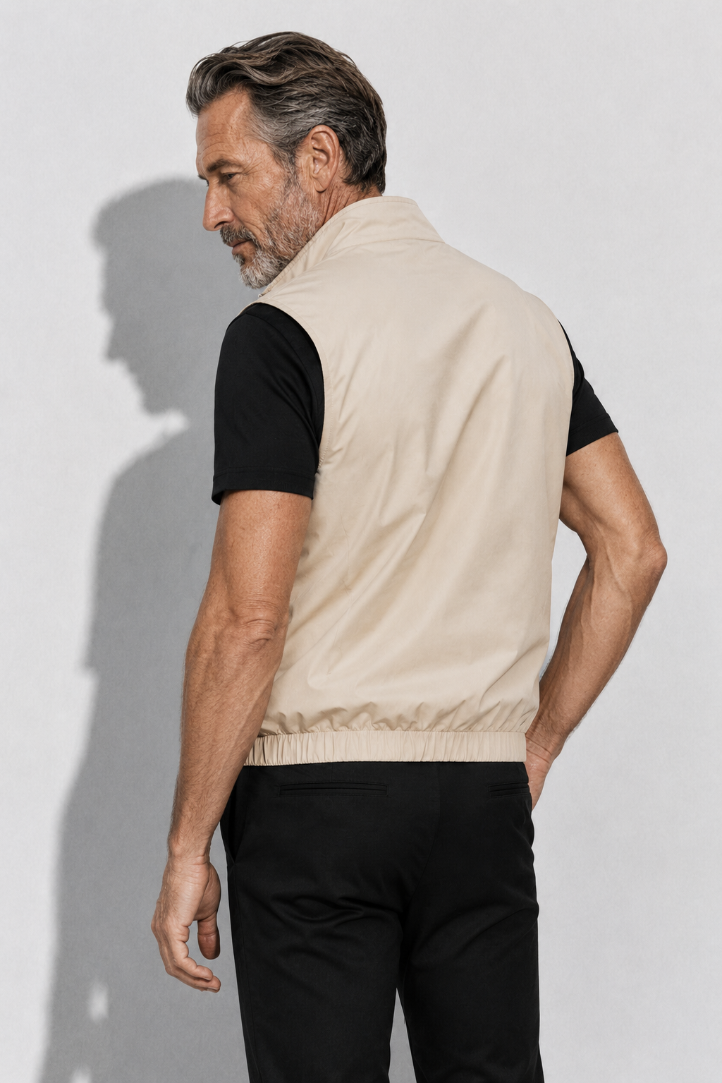 Bodywarmer réversible léger · Beige