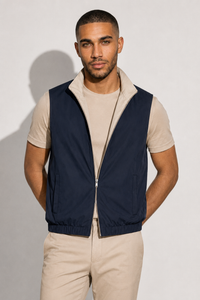 Bodywarmer réversible léger · Marine