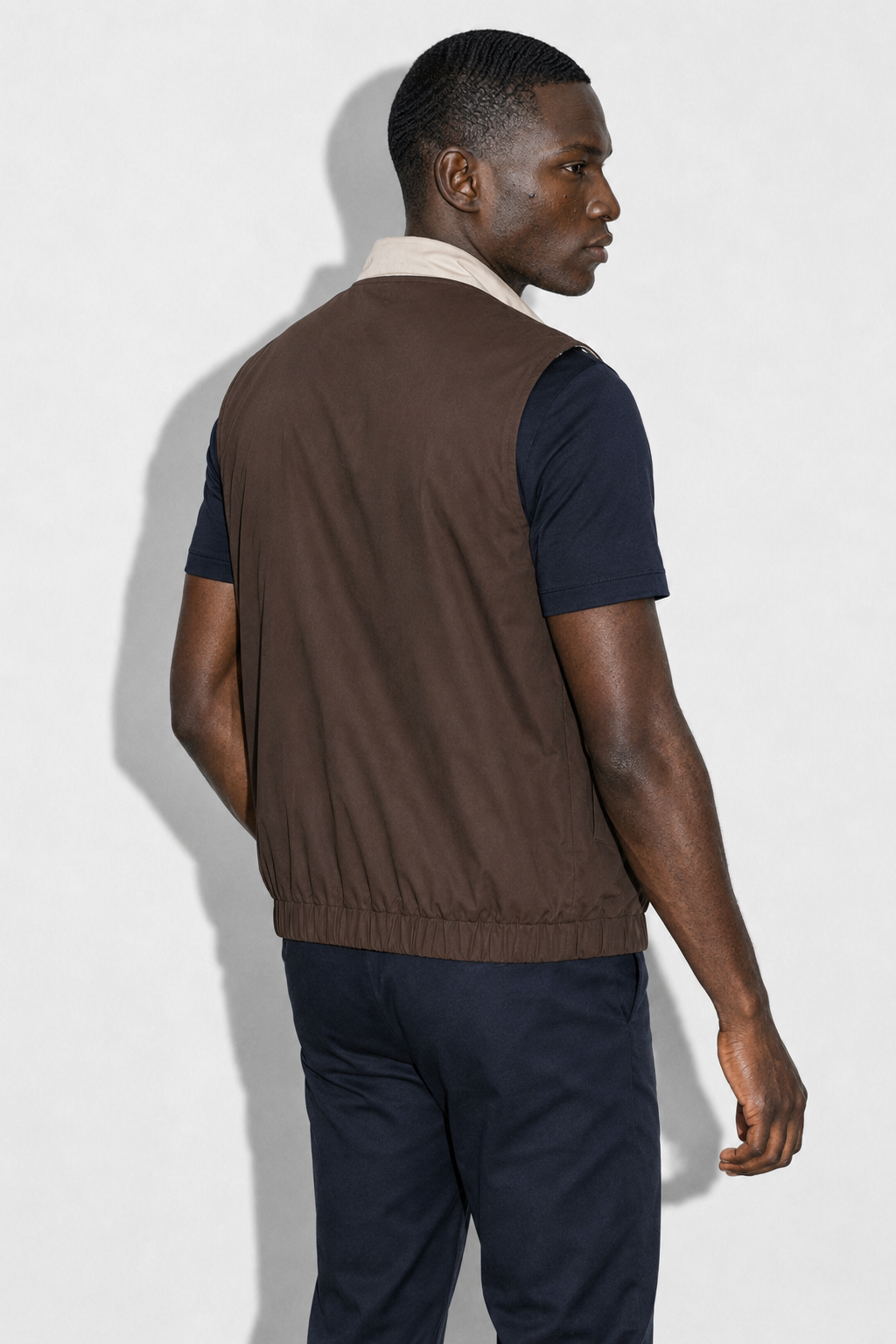 Bodywarmer réversible léger · Marron