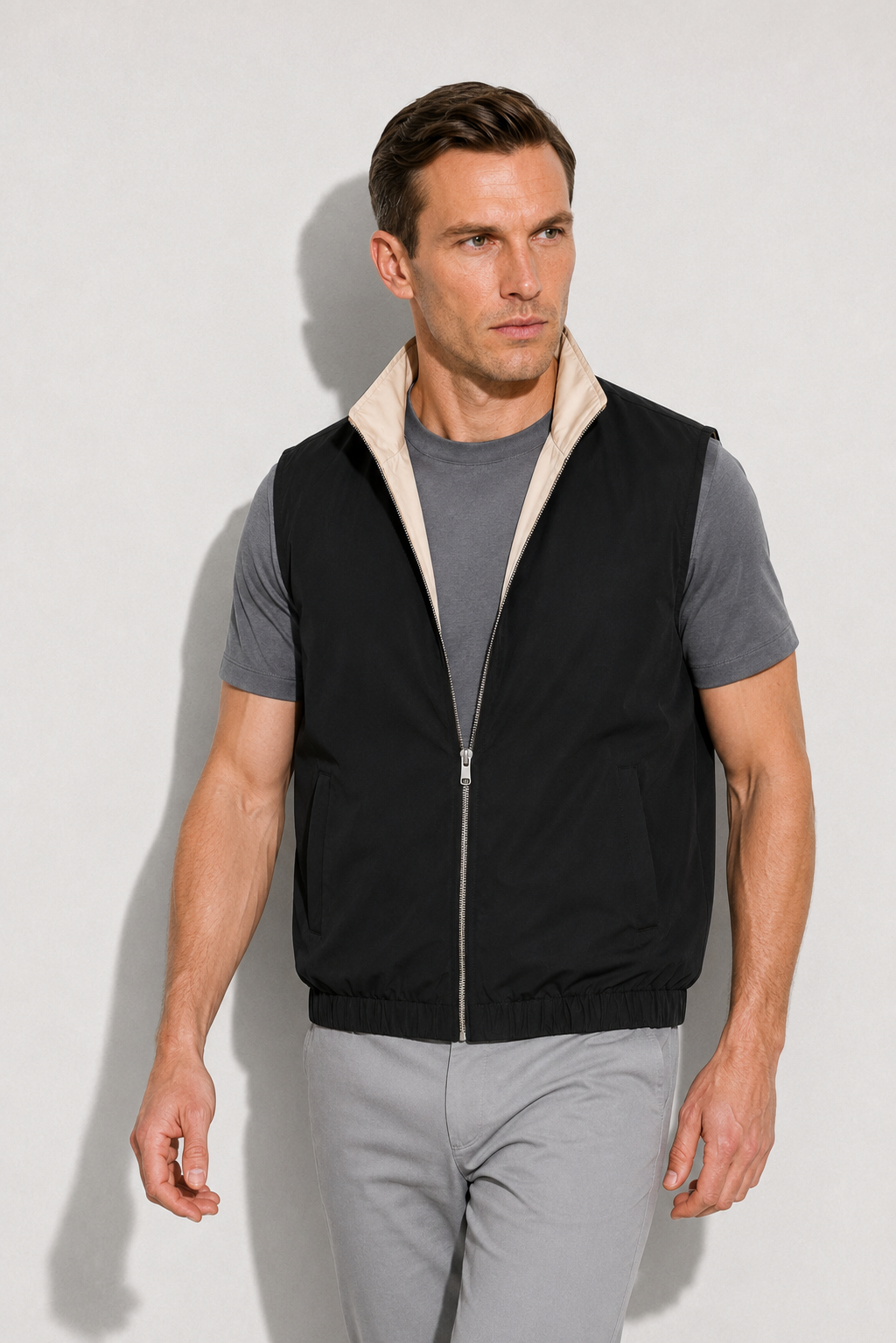 Bodywarmer réversible léger · Noir