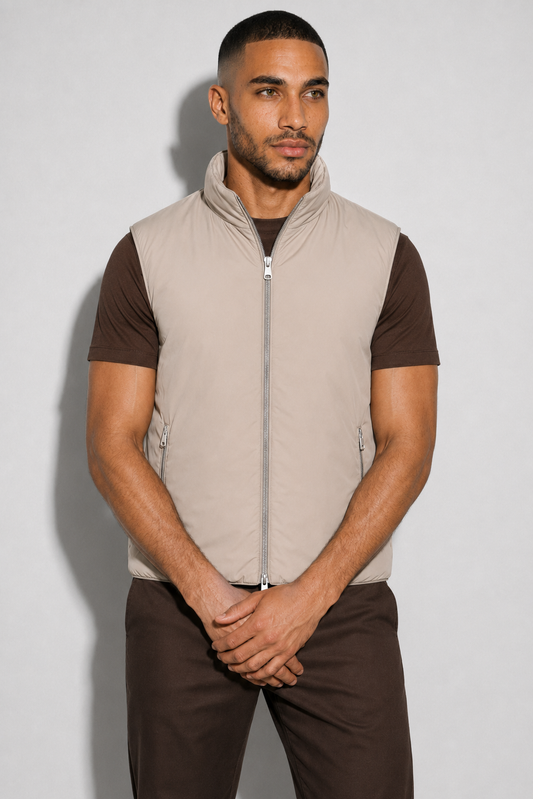 Bodywarmer réversible · Beige