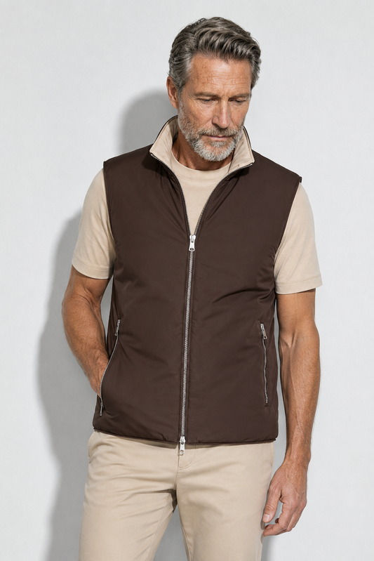 Bodywarmer réversible · Marron