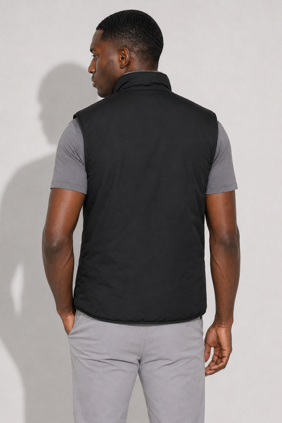 Gilet imbottito reversibile · Nero — Vista 5