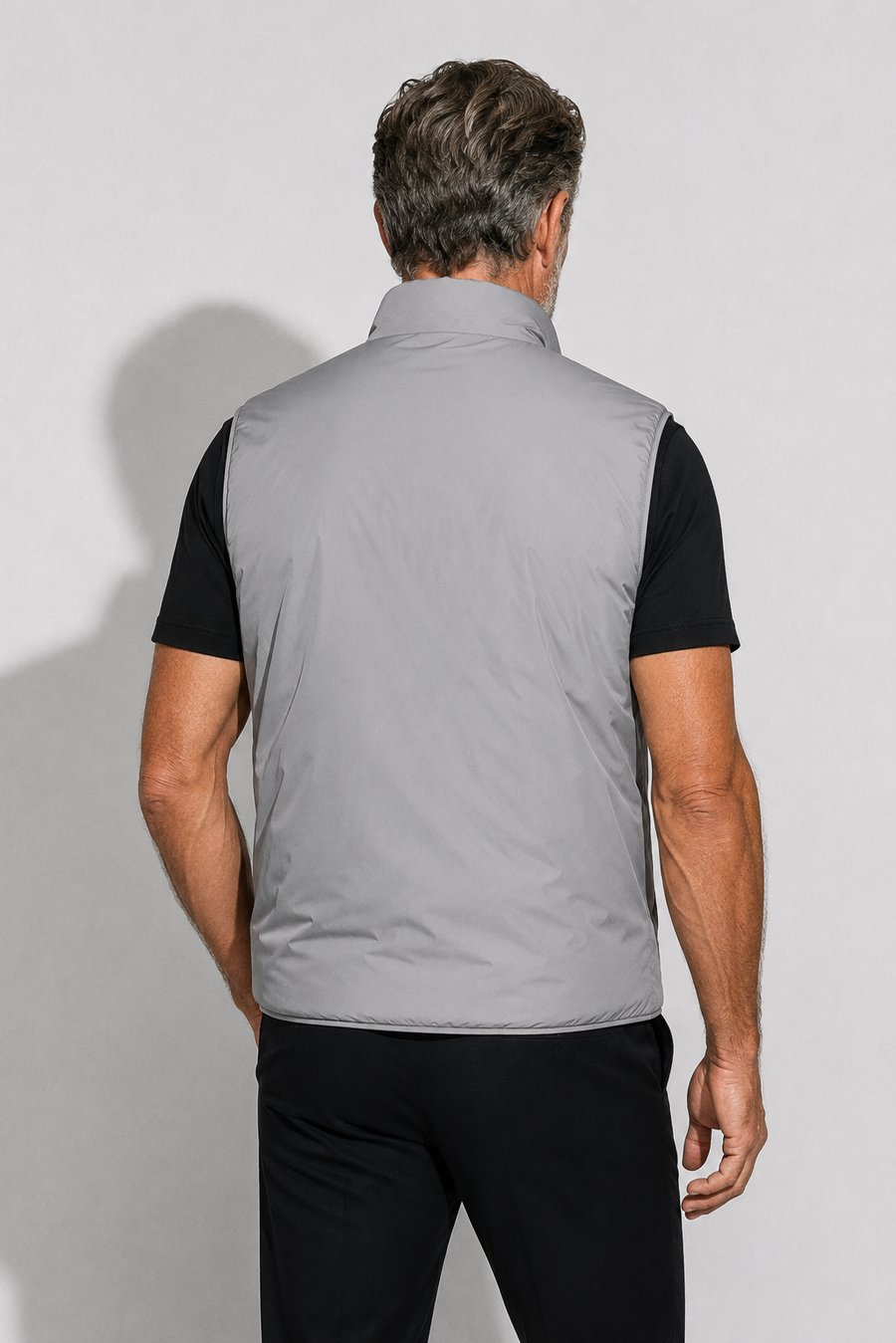 Gilet imbottito reversibile · Grigio — Vista 5