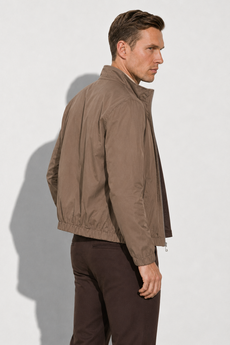Stretch-Twill-Jacke · Taupe — Ansicht 3