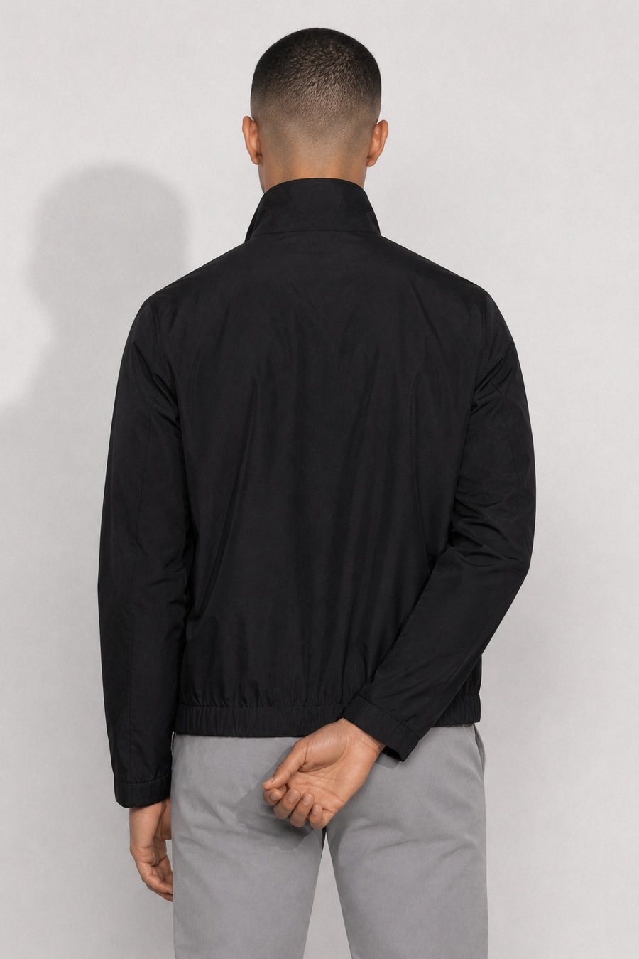Stretch twill jas · Zwart — Weergave 4