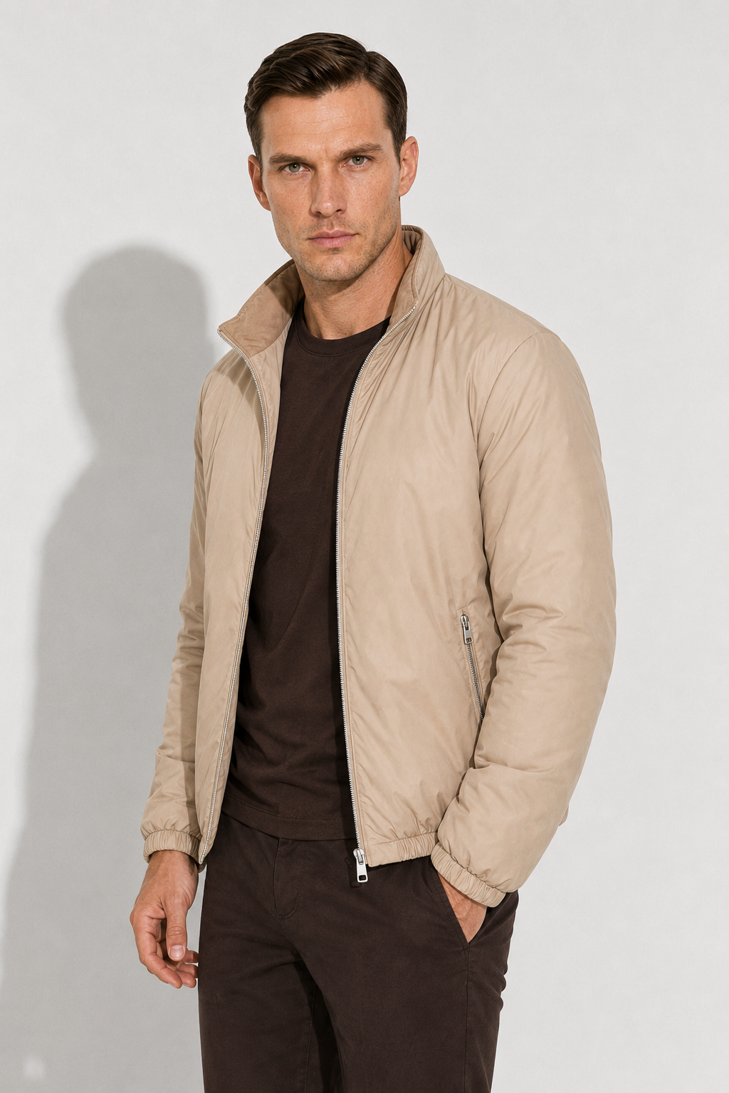 Doudoune réversible · Beige