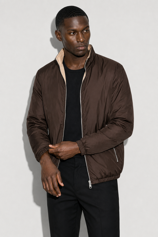 Doudoune réversible · Marron