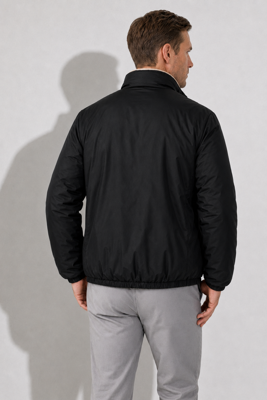 Wendbare Steppjacke · Schwarz — Ansicht 5
