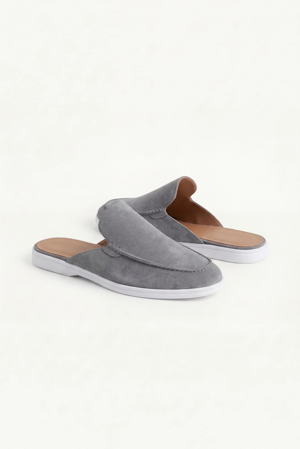 Mule suède · Gris - Norda