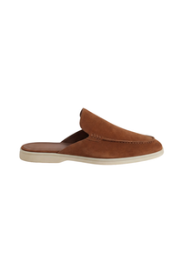 Mule suède · Cognac