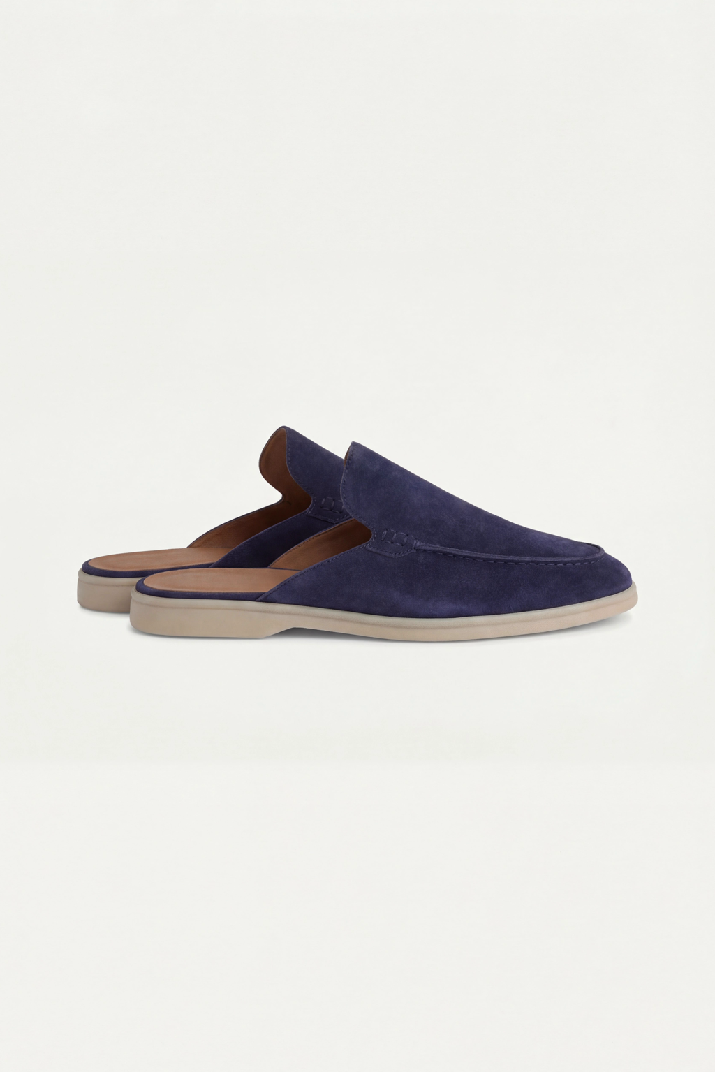 Mule suède · Bleu marine - Norda