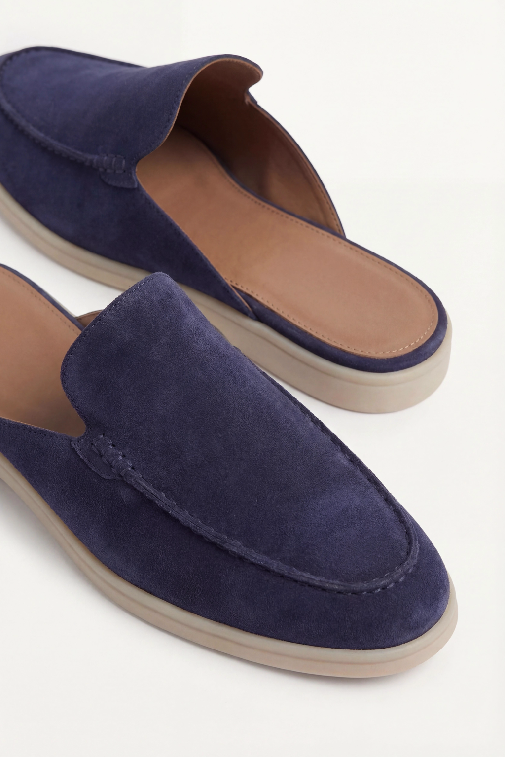 Mule suède · Bleu marine - Norda