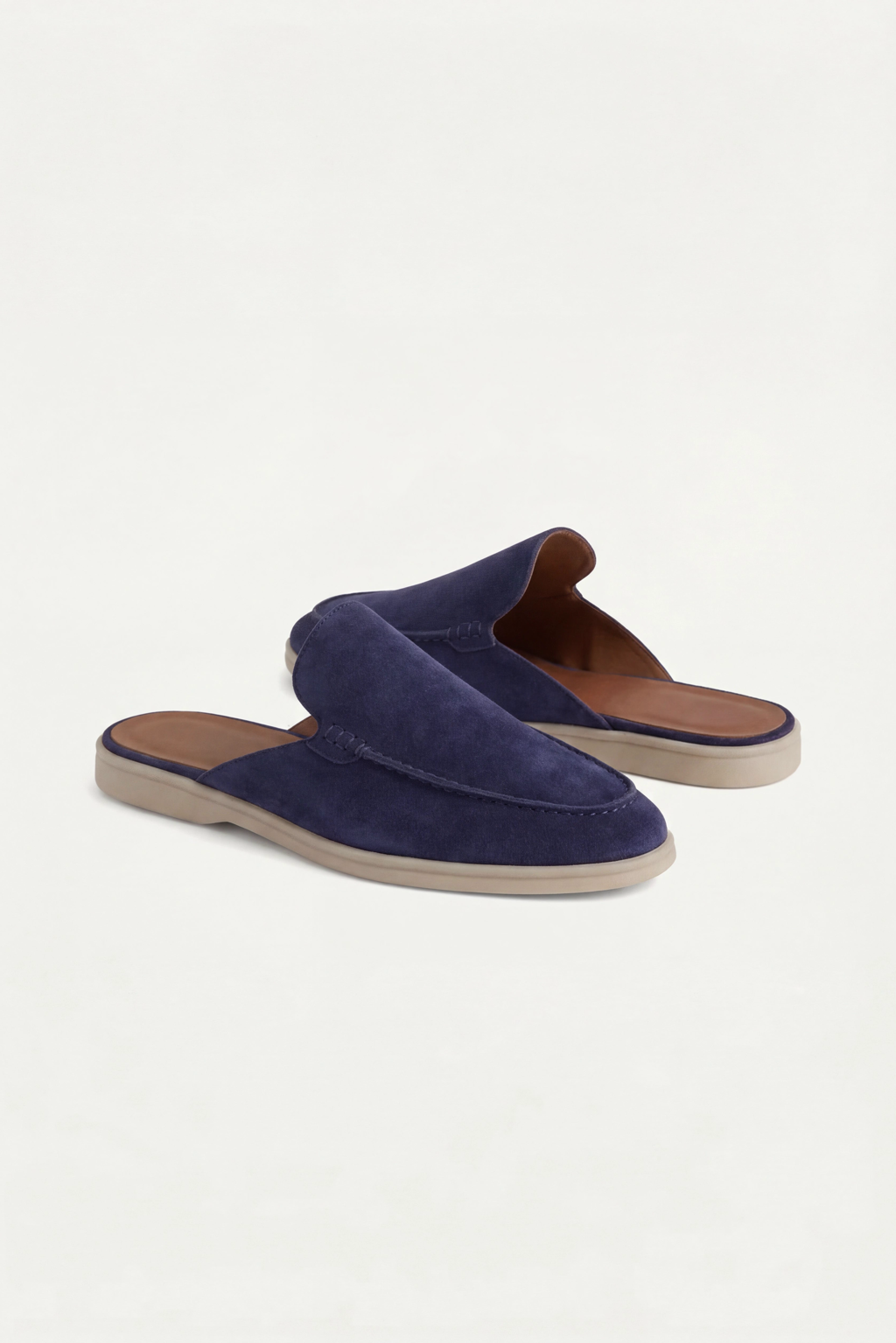 Mule suède · Bleu marine - Norda