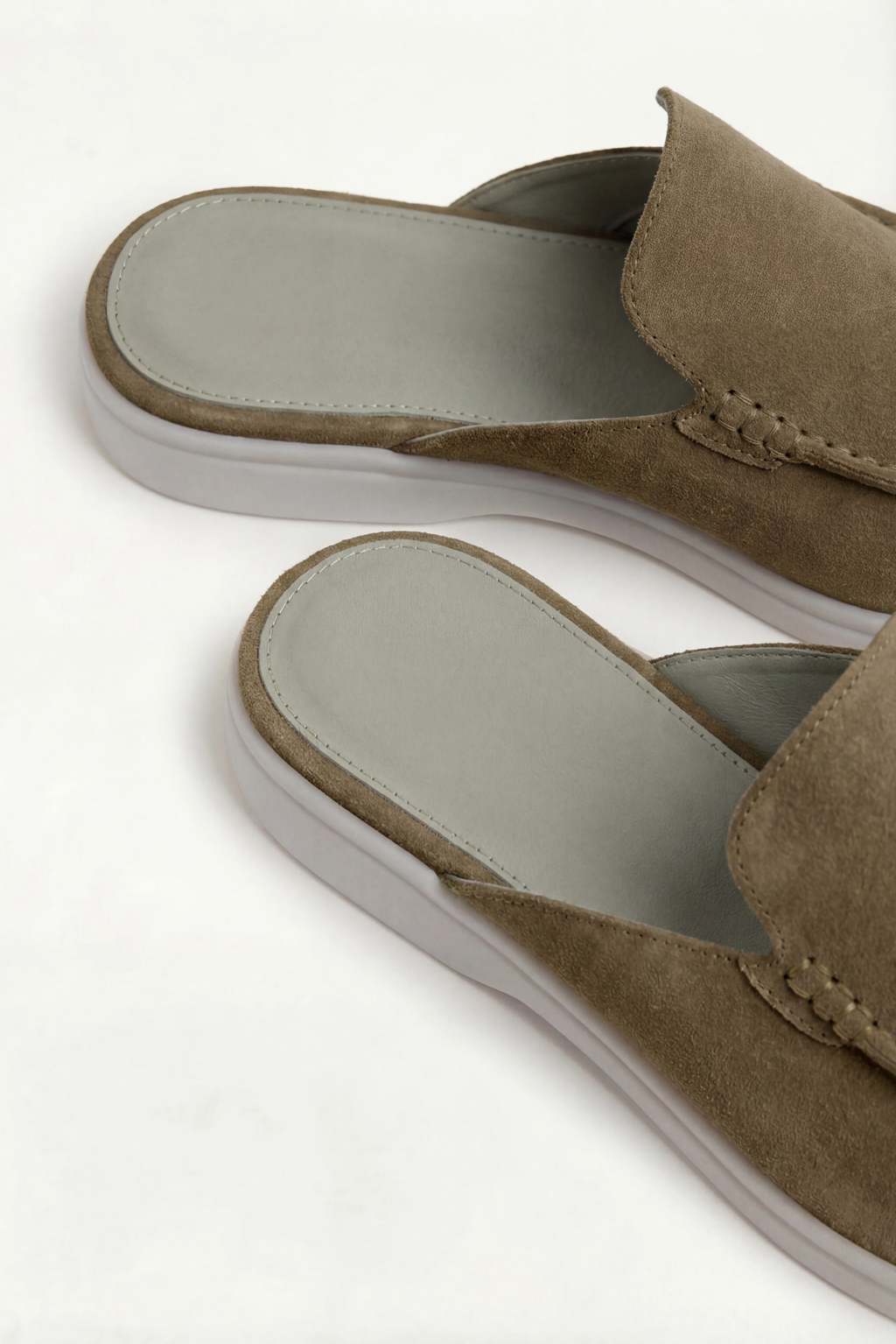 Mule suède · Olive - Norda