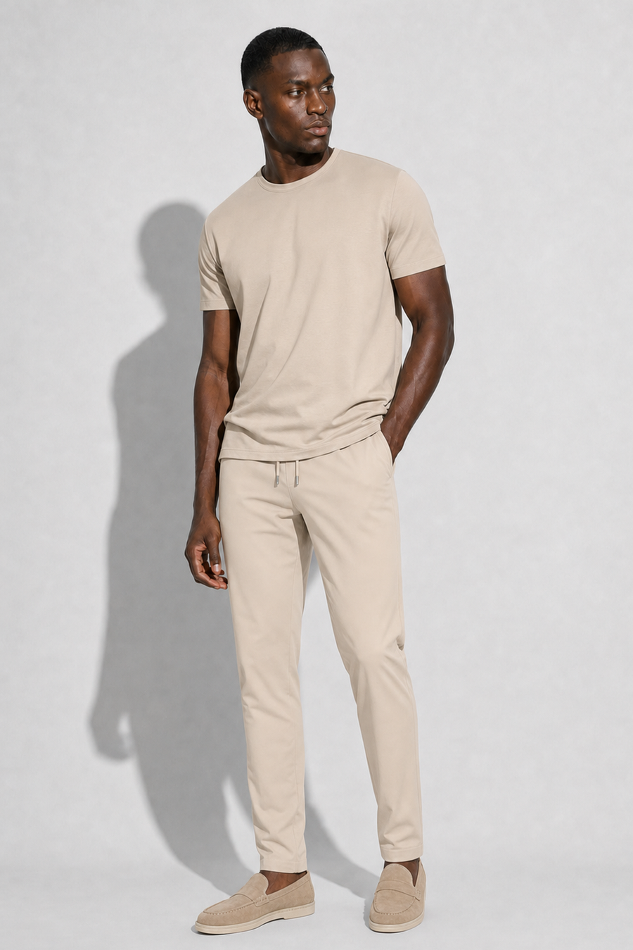 Pantalone elegante elasticizzato · Beige — Vista 5