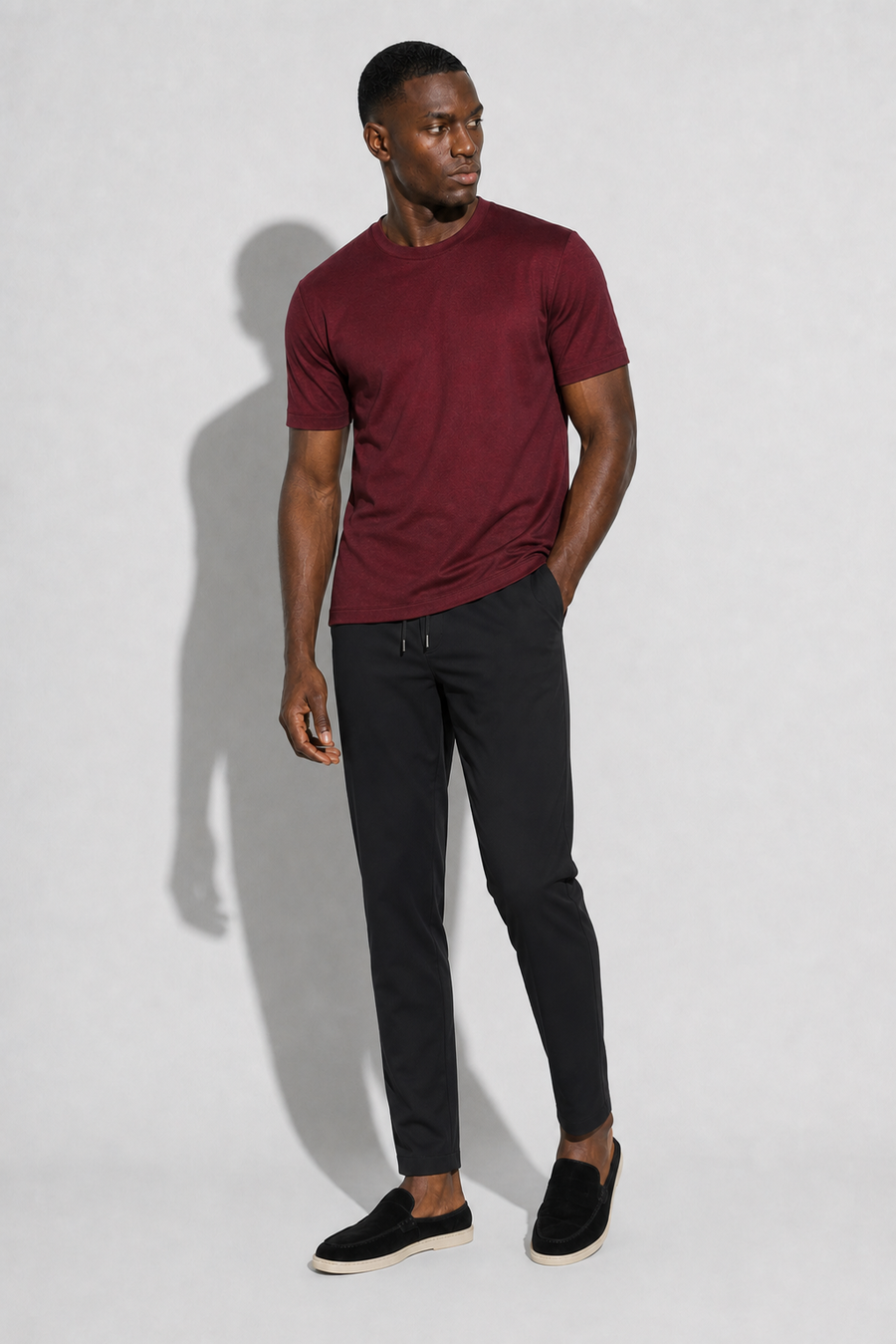 Pantalone elegante elasticizzato · Nero — Vista 4