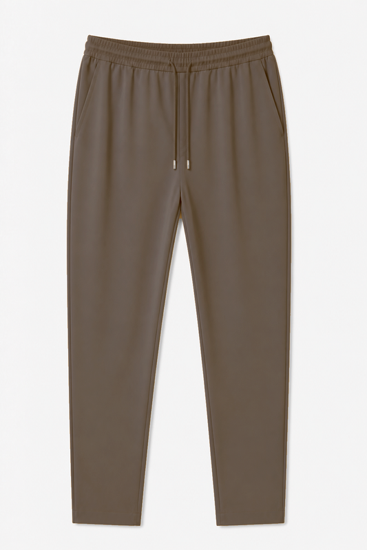 Smart stretch trousers · Brown