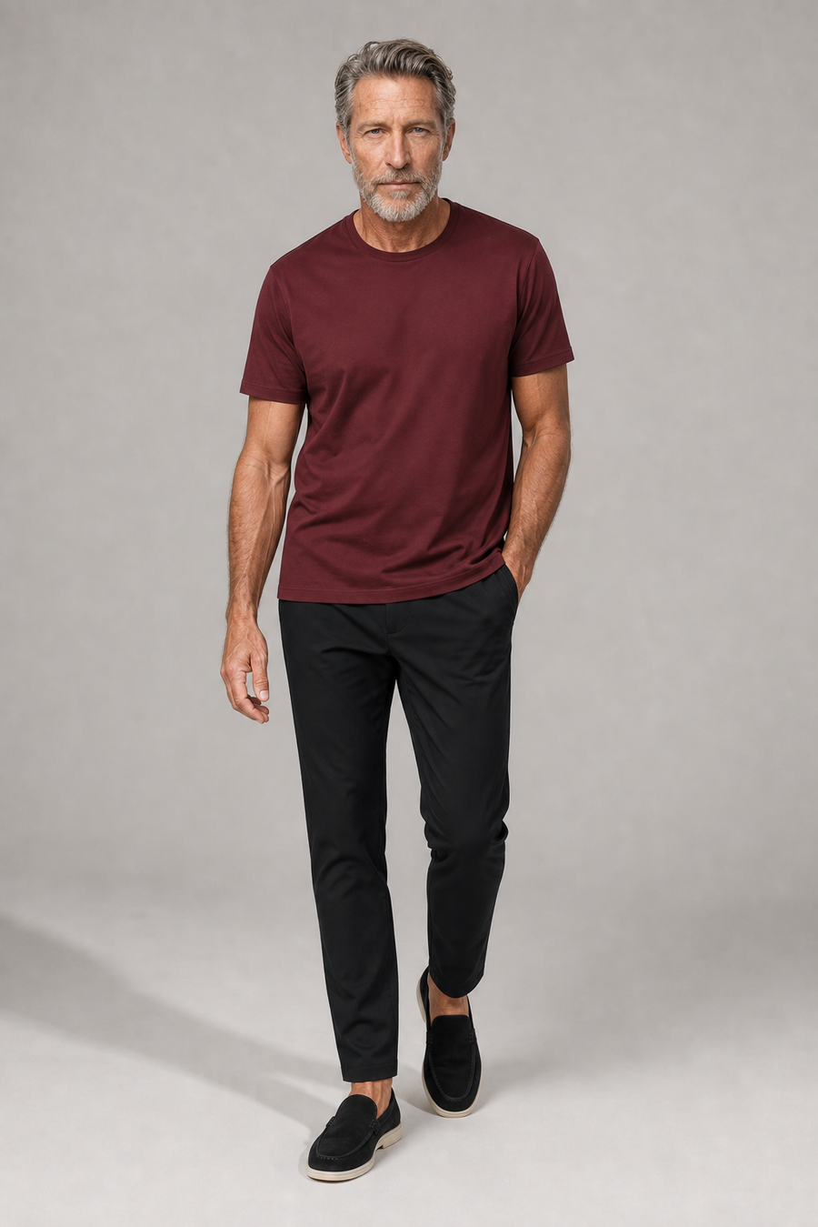 Pantalon technique stretch · Noir — View 4