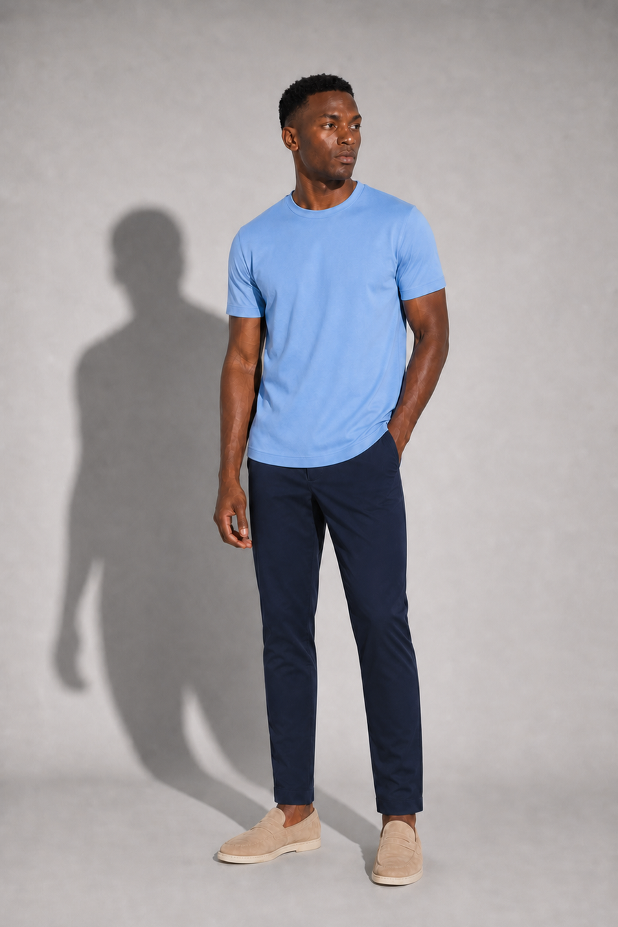 Pantalon technique stretch · Marine — View 3