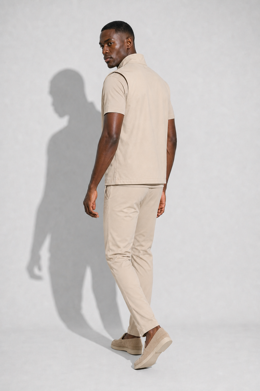 Winddichte Weste · Beige — Ansicht 5