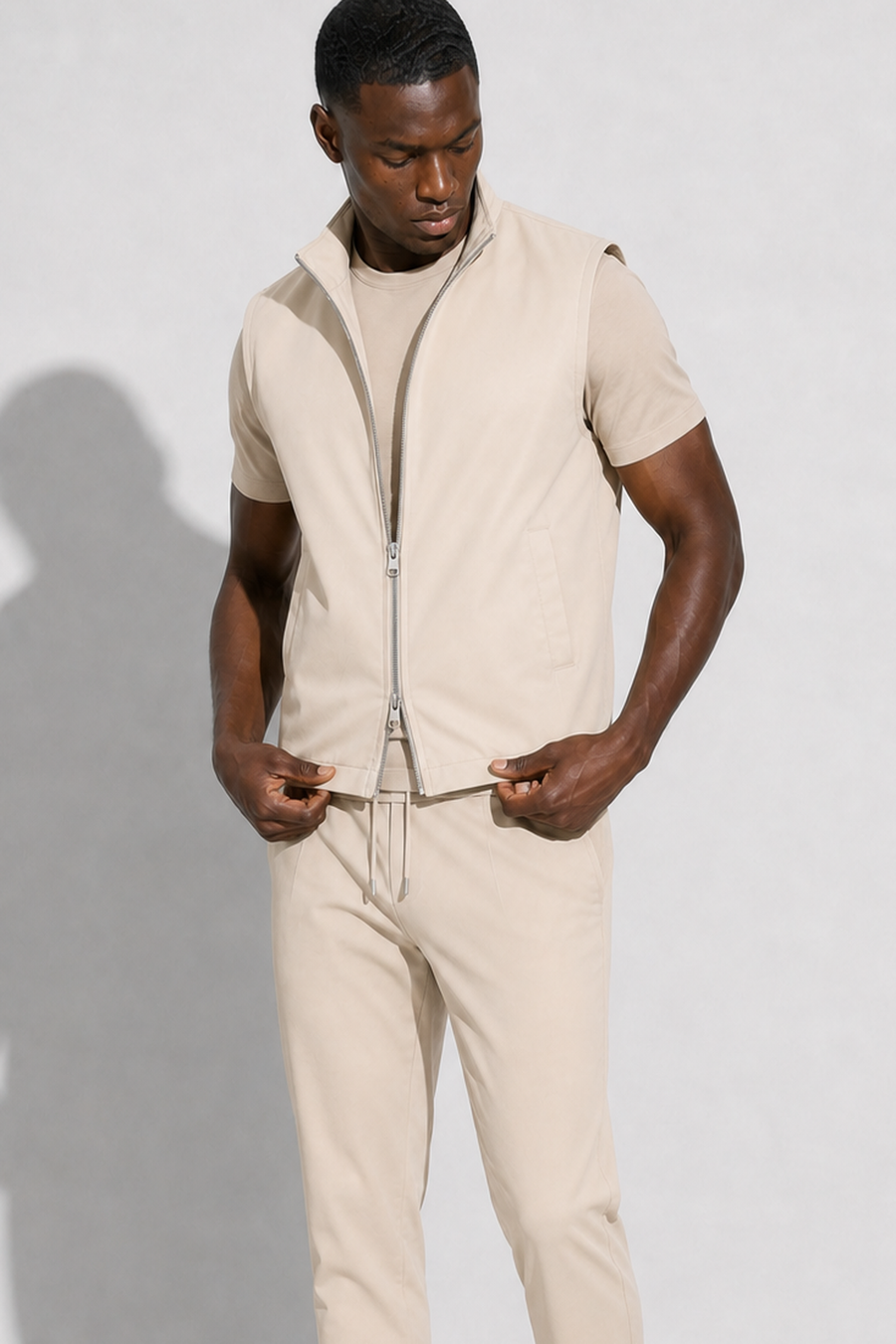 Winddichte Weste · Beige — Ansicht 6