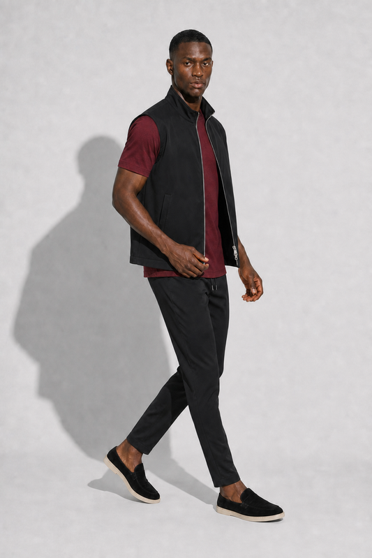 Windproof gilet · Black
