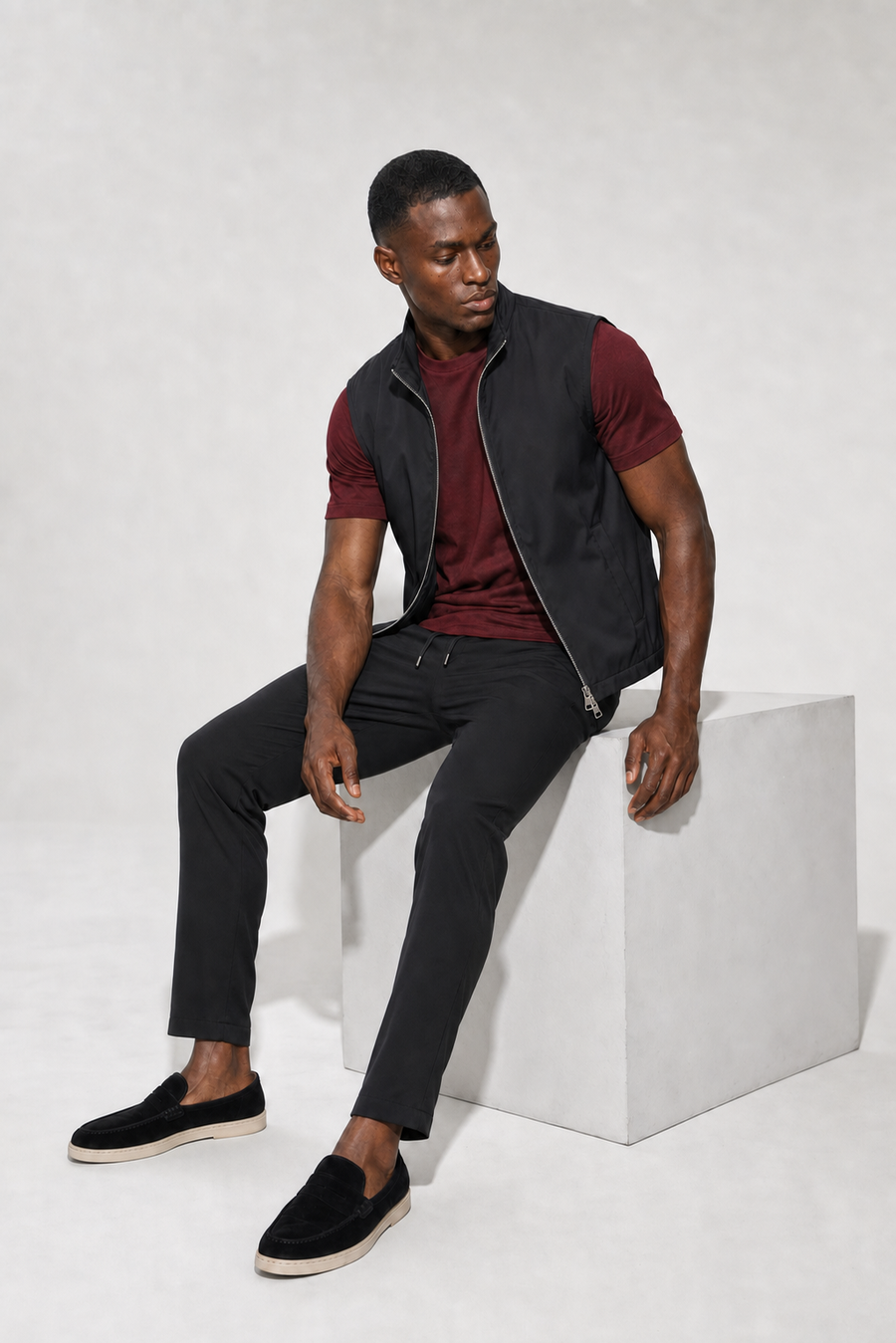 Gilet antivento · Nero — Vista 4