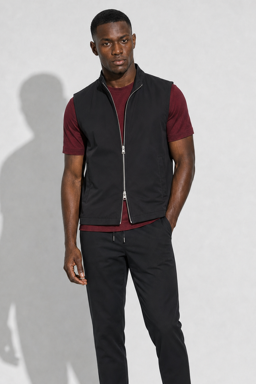 Gilet antivento · Nero — Vista 6