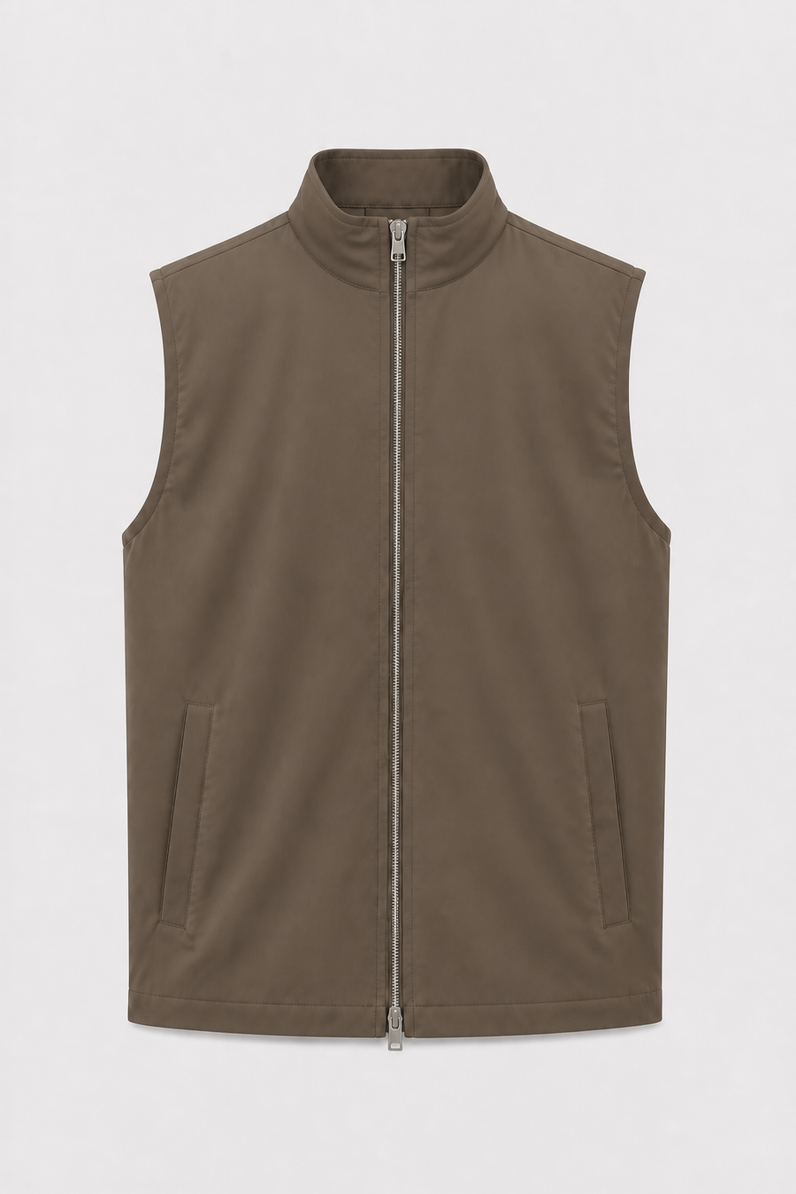Windproof gilet · Brown — View 8