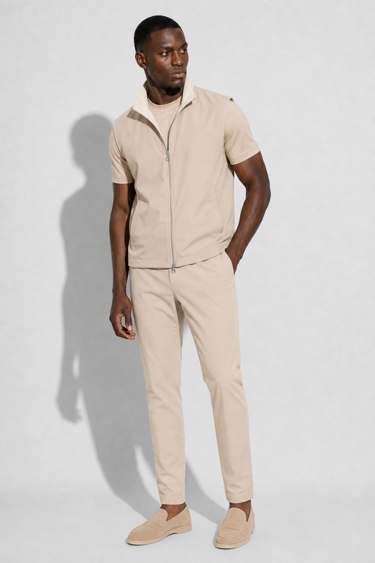 Bodywarmer réversible léger · Beige