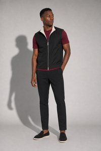 Lightweight reversible gilet · Black