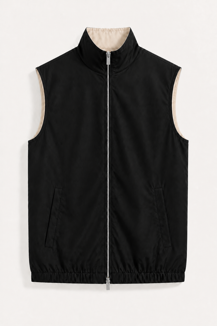 Lightweight reversible gilet · Black — View 5