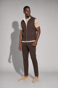 Bodywarmer réversible léger · Marron