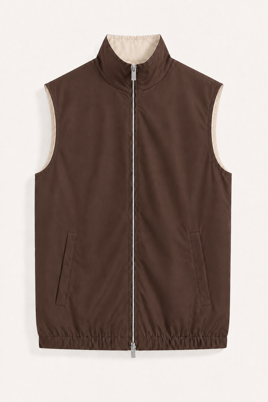 Bodywarmer réversible léger · Marron — Vue 5