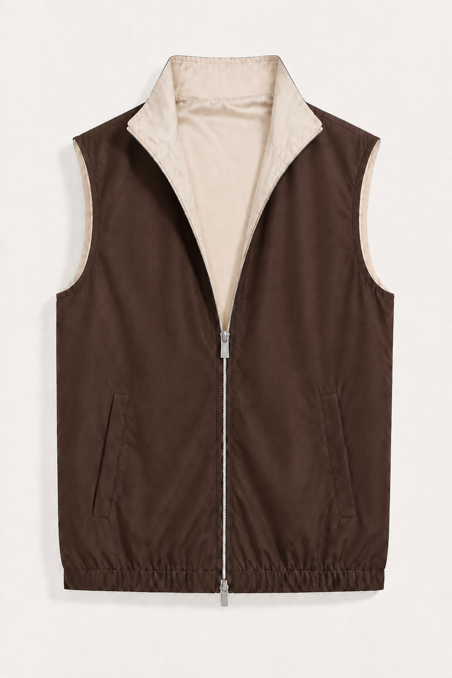 Bodywarmer réversible léger · Marron — Vue 6