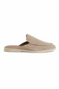 Suede mule · Beige