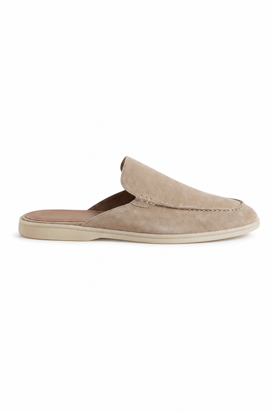 Mule in camoscio · Beige
