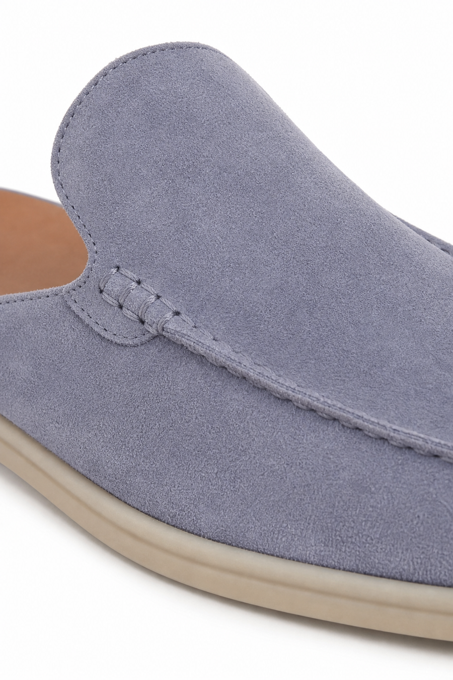Wildleder-Mule · Hellblau — Ansicht 3