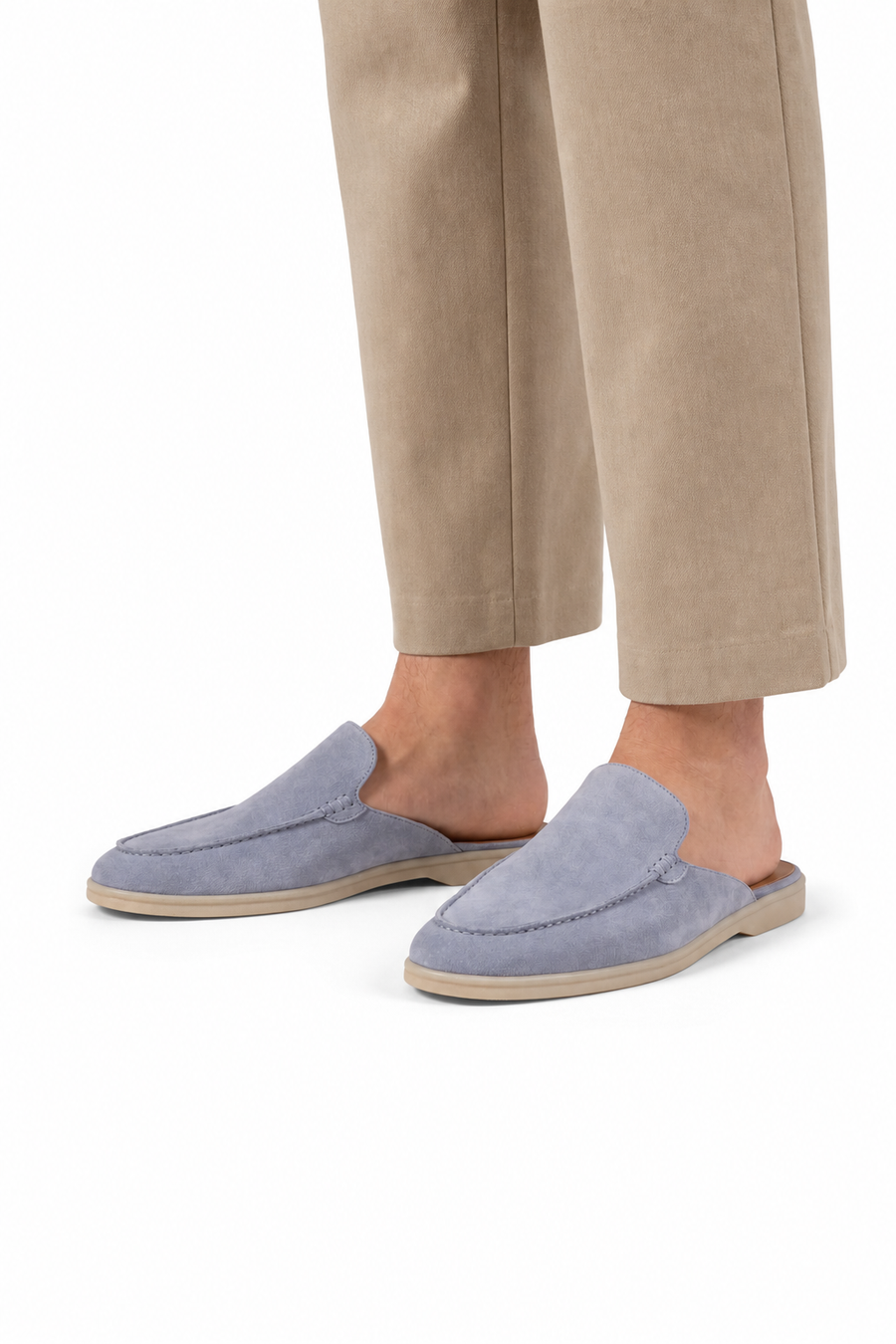 Wildleder-Mule · Hellblau — Ansicht 4