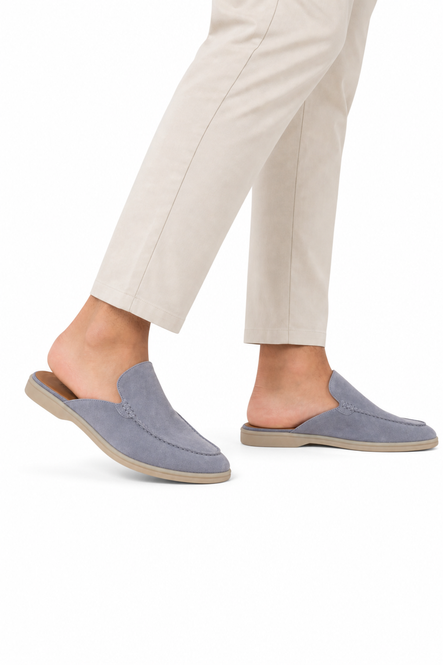 Wildleder-Mule · Hellblau — Ansicht 5