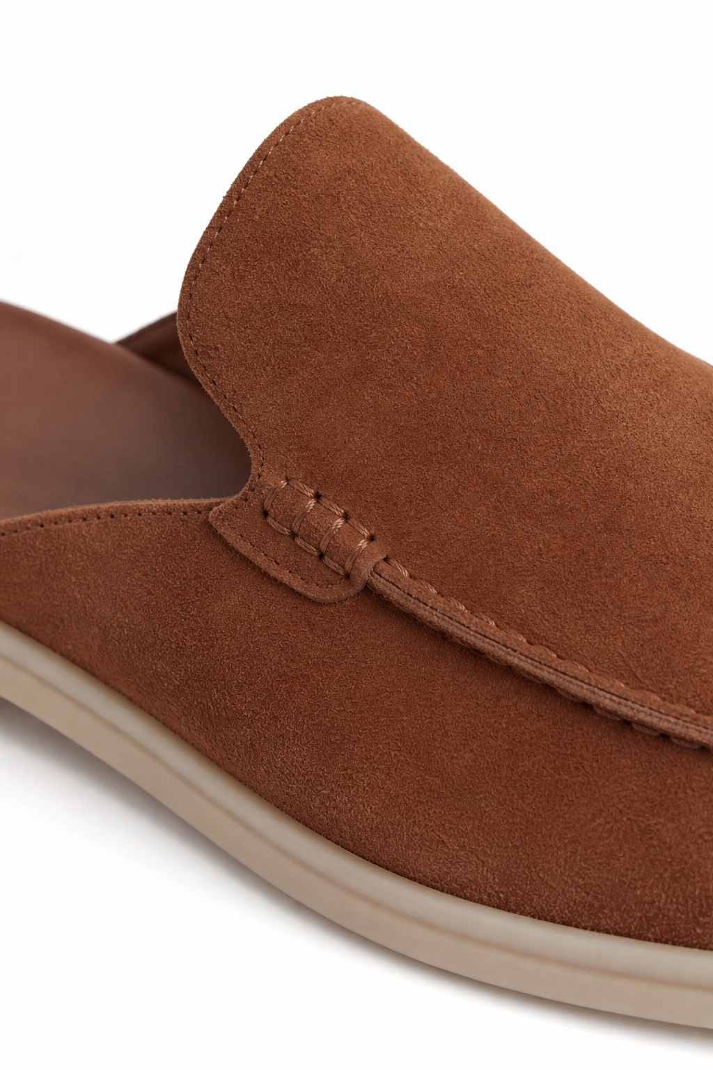 Mule suède · Cognac - vue 03