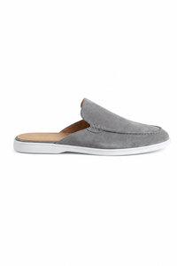 Suede mule · Grey